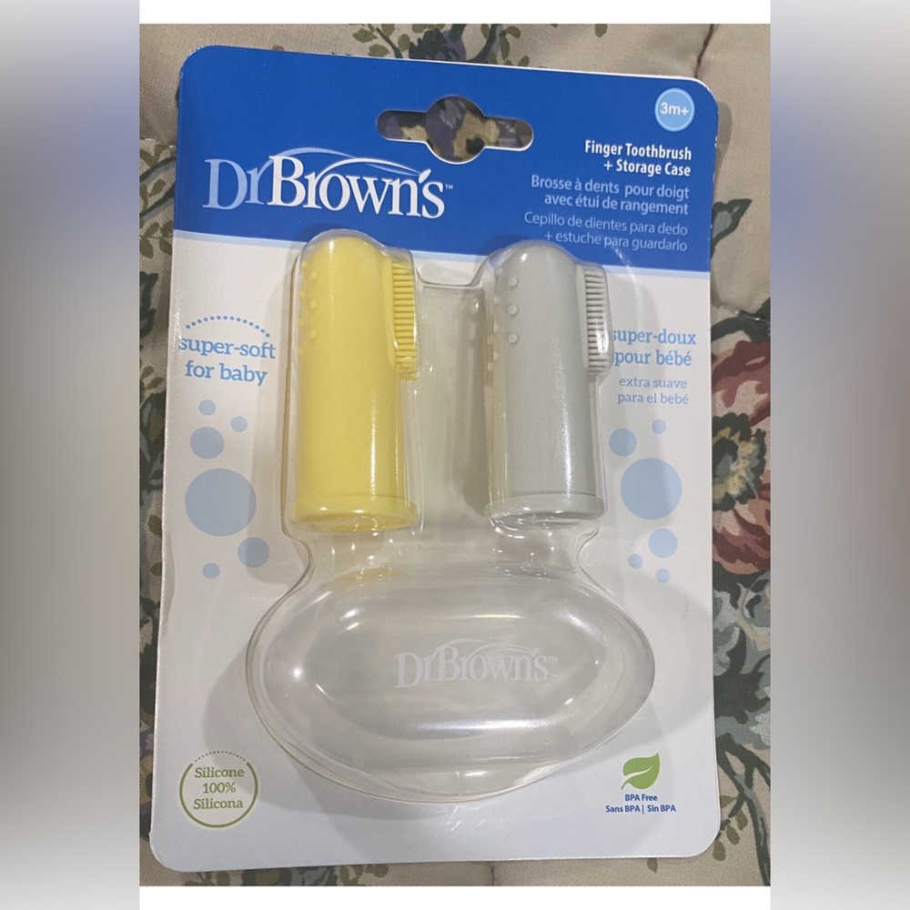 Dr Brown’s finger toothbrush